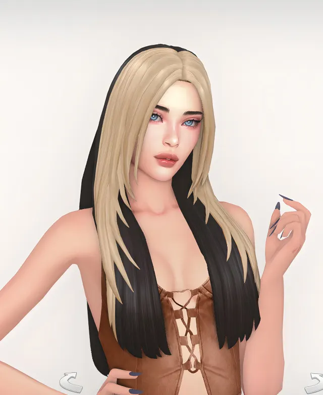 Vista previa de Hello everyone im sorry ive been missing since, cabello de thekunstwollen para Los Sims 4.