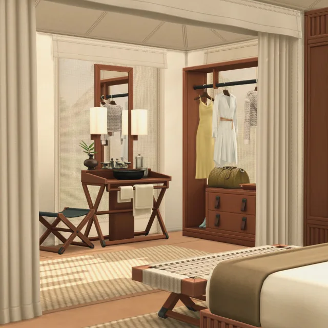 Vista previa de Hello everyone the glamping journey is coming, construir y comprar de felixandresims para Los Sims 4.