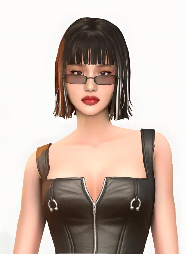 Vista previa de Hello everyone this time i decided to recreate, cabello de thekunstwollen para Los Sims 4.
