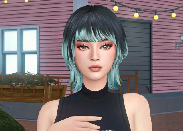 Vista previa de Hello guys this month has been really difficult, cabello de thekunstwollen para Los Sims 4.