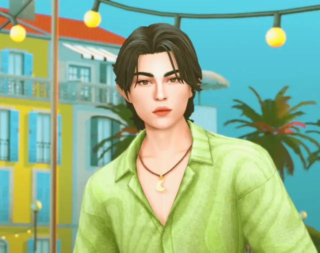 Vista previa de Hello guys this time i wanted to edit a mesh from, cabello de thekunstwollen para Los Sims 4.