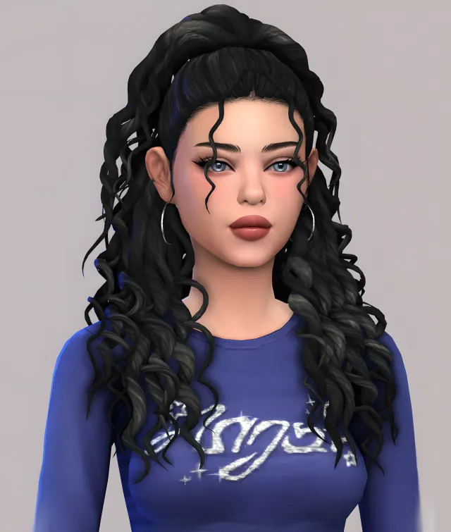 Vista previa de Hello hello i am very happy to bring you this new, cabello de thekunstwollen para Los Sims 4.