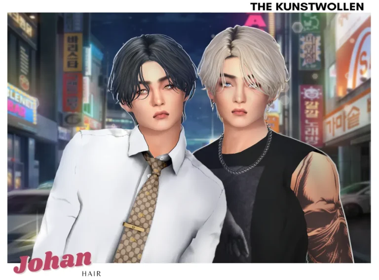 Vista previa de Hello im really happy to share with you this, cabello de thekunstwollen para Los Sims 4.