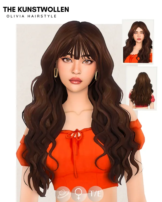 Vista previa de Hello so a few months ago i tried to cut my bangs, cabello de thekunstwollen para Los Sims 4.