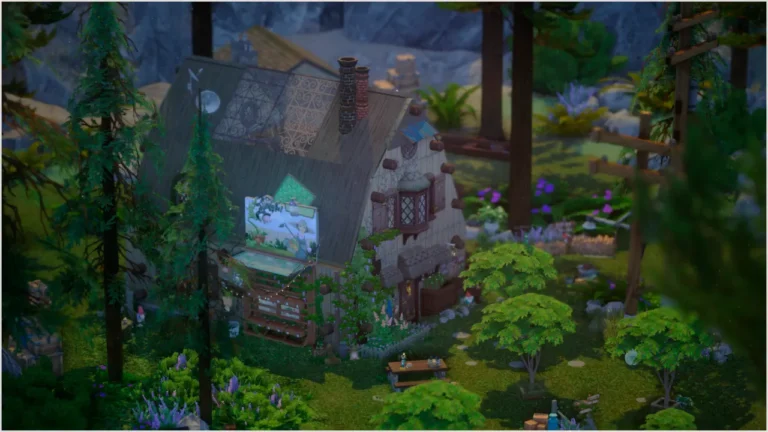 Vista previa de Hermit’s Hut | Boop | Lot Download, solares y habitaciones de nocturne-vi para Los Sims 4.