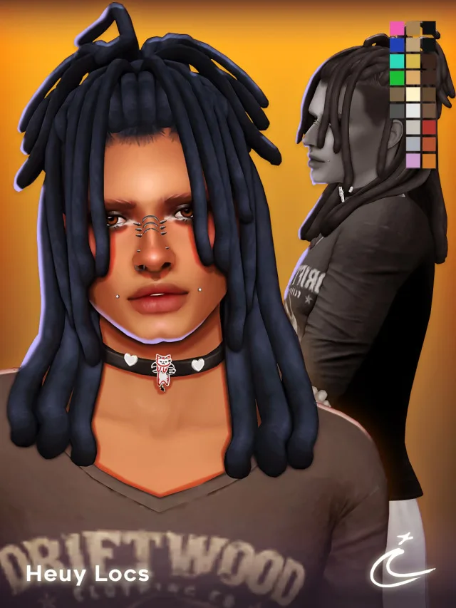 Vista previa de HEUY LOCS BY IMVIKAI, crear un sim de imvikai para Los Sims 4.
