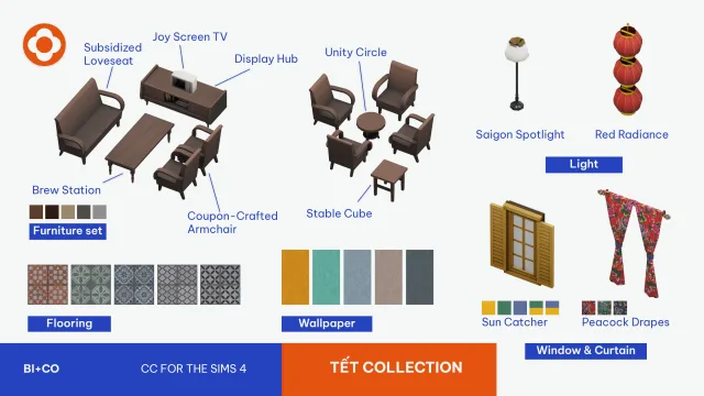 Vista previa de Hey there simmers check out all 23 objects, construir y comprar de biplusco para Los Sims 4.