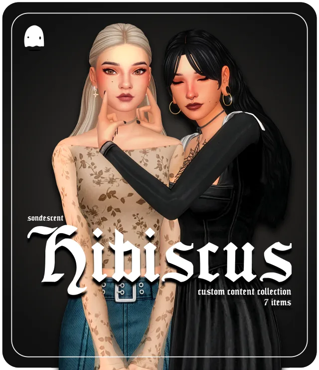 Vista previa de Hibiscus, crear un sim de sondescent para Los Sims 4.