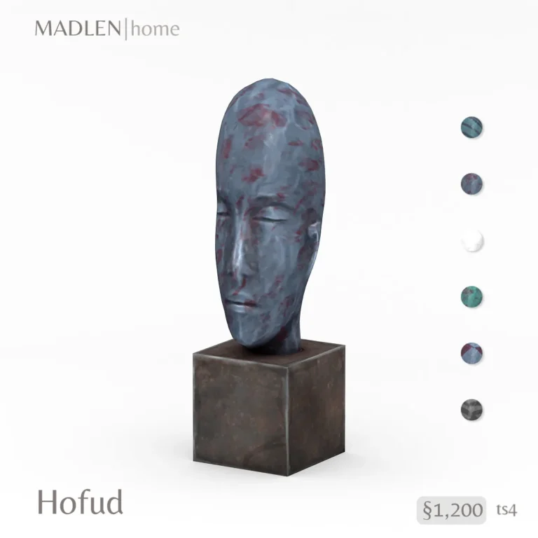 Vista previa de Hofud sculpture for fine art lovers this piece, decoración de madlensims para Los Sims 4.