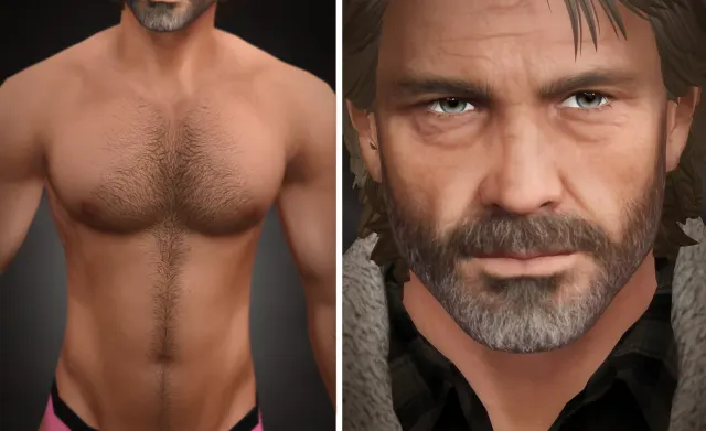 Vista previa de Joel Miller Sim + Skin, contenido personalizado de golyhawhaw para Los Sims 4.