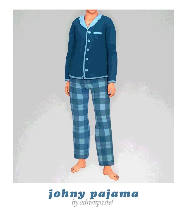 Vista previa de Johny Pajama, ropa de its-adrienpastel para Los Sims 4.