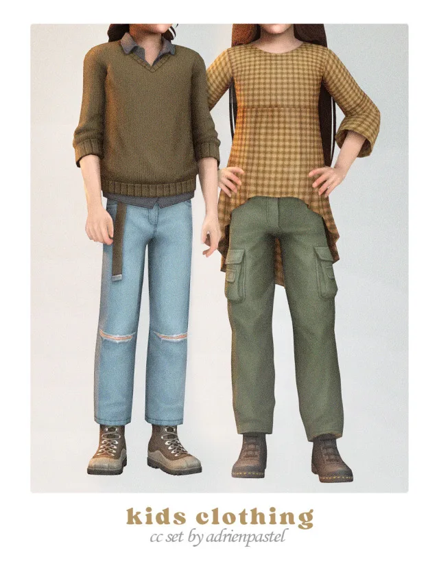Vista previa de Kids Clothing Compilation #1, ropa de its-adrienpastel para Los Sims 4.