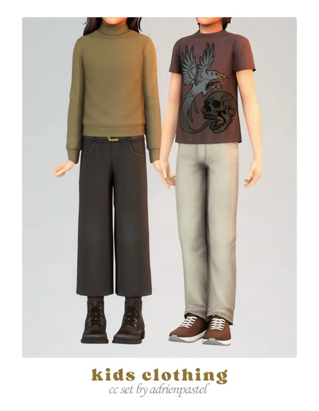 Vista previa de Kids Clothing & zapatos Compilation #2, zapatos de its-adrienpastel para Los Sims 4.