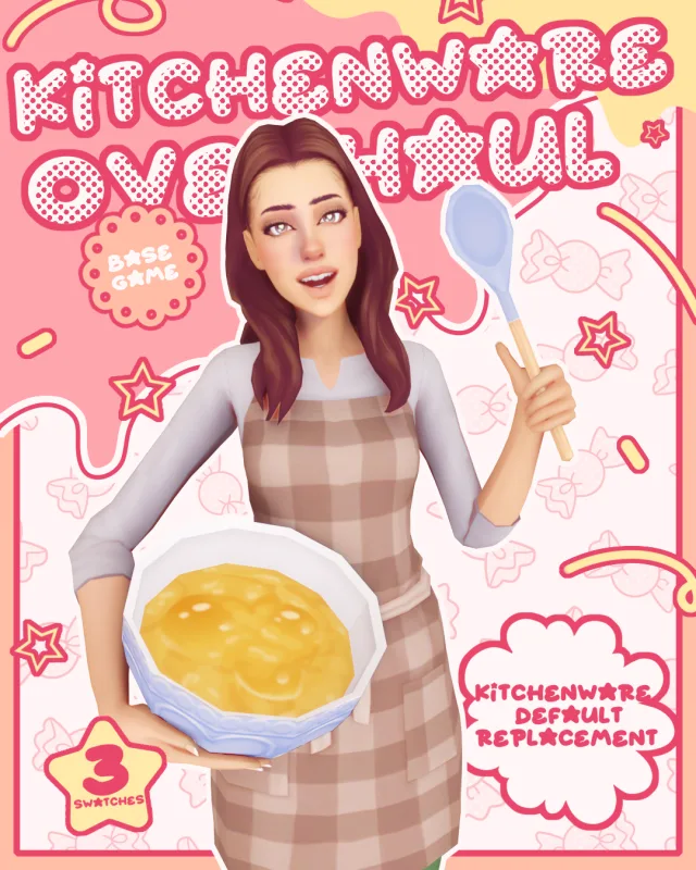 Vista previa de Kitchenware Retexture (*UPDATE*), mods de apricotrush para Los Sims 4.