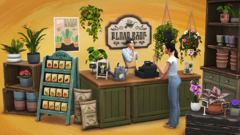 Los Sims 4 tienda de plantas, SixamCC lleva una tienda de plantas a Los Sims 4 con 50 piezas | Simlish4
