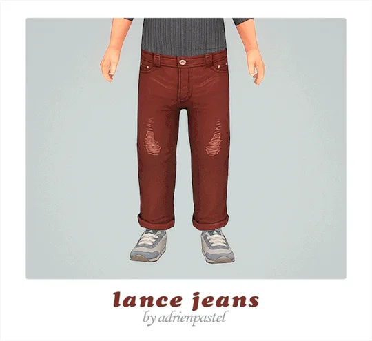 Vista previa de Lance Jeans & Tommy Pants (Toddler), ropa de its-adrienpastel para Los Sims 4.