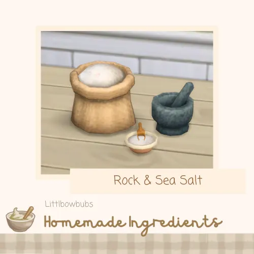 Vista previa de Lbb homestead homemadeingredient salt, mods de littlbowbub para Los Sims 4.