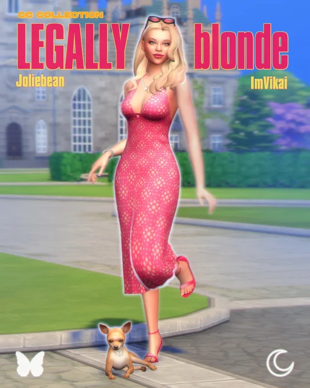 Vista previa de LEGALLY BLONDE colección - IMVIKAI & JOLIEBEAN (19 items), crear un sim de imvikai para Los Sims 4.