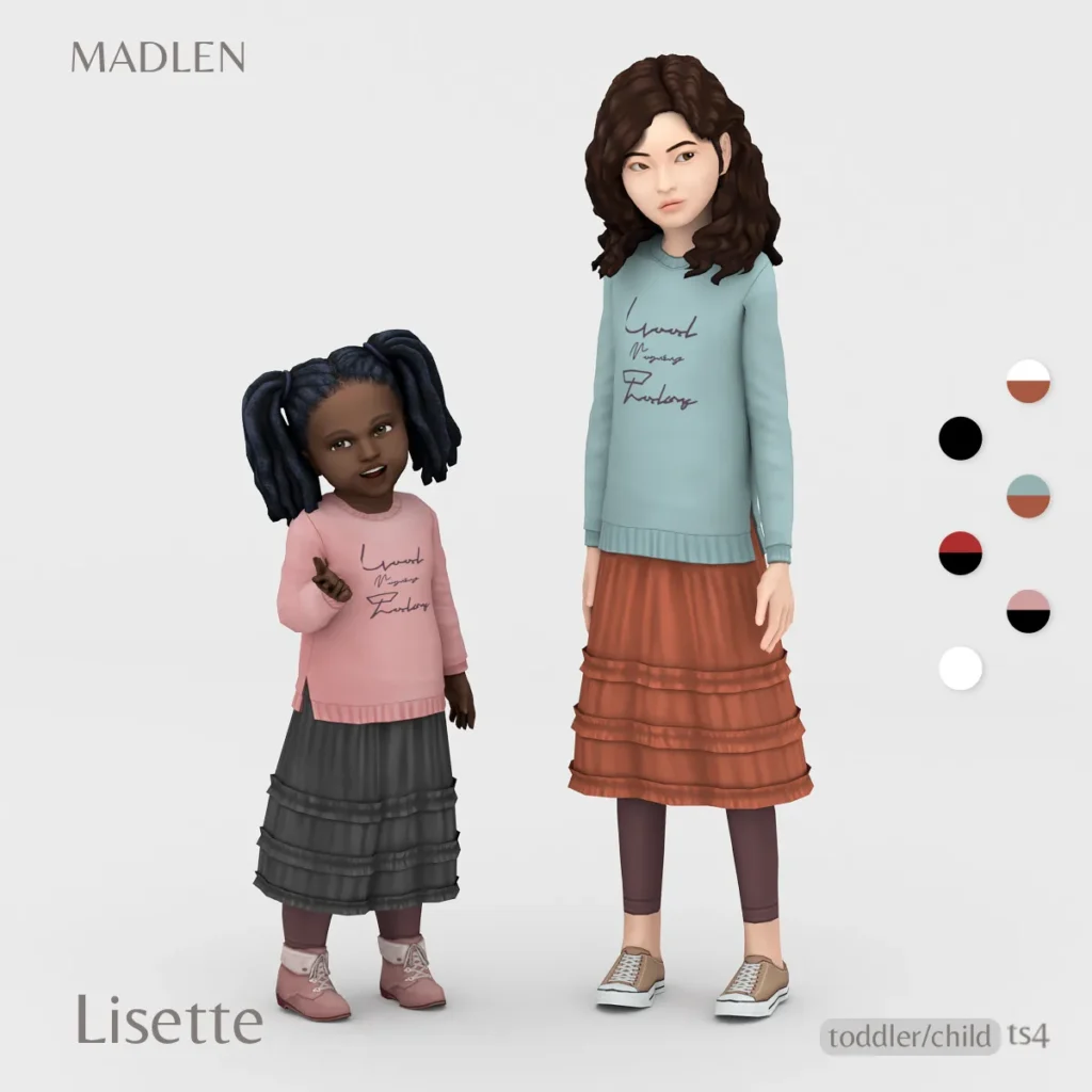 Vista previa de Lisette conjunto new stylish conjunto for the, ropa de madlensims para Los Sims 4.