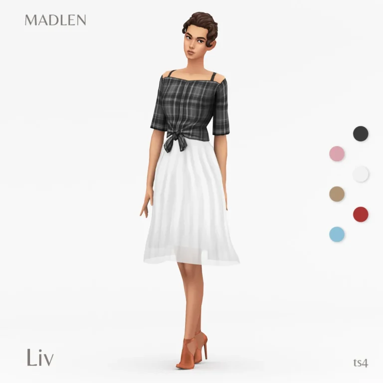 Vista previa de Liv conjunto adultos now available to adults as, ropa de madlensims para Los Sims 4.