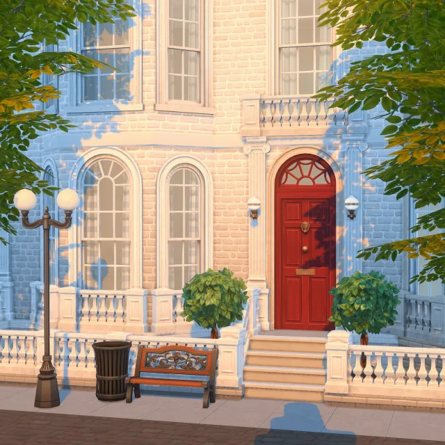 Vista previa de London Set - Exterior, construir y comprar de felixandresims para Los Sims 4.