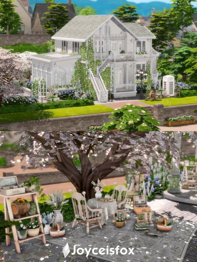 Vista previa de LOTS - SUMMER GARDEN, solares y habitaciones de joyceisfox para Los Sims 4.