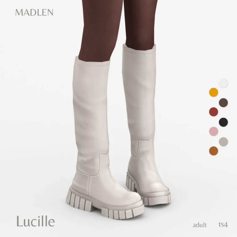 Vista previa de Lucille boots time for some new boots, zapatos de madlensims para Los Sims 4.