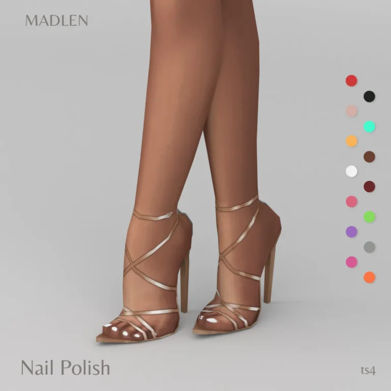 Vista previa de Madlen nail polish as promised i deliver you, accesorios de madlensims para Los Sims 4.