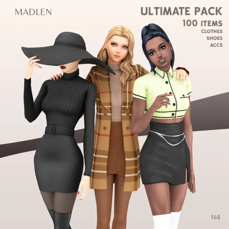 Vista previa de Madlen ultimate pack as some of you were, accesorios de madlensims para Los Sims 4.
