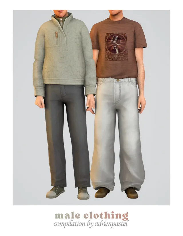 Vista previa de Male Clothing Compilation #3, ropa de its-adrienpastel para Los Sims 4.