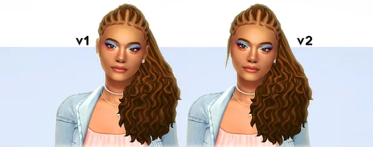 Vista previa de MARGAUX cabello BY IMVIKAI, cabello de imvikai para Los Sims 4.
