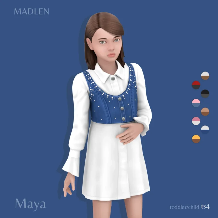 Vista previa de Maya conjunto another cute conjunto for our younger, ropa de madlensims para Los Sims 4.