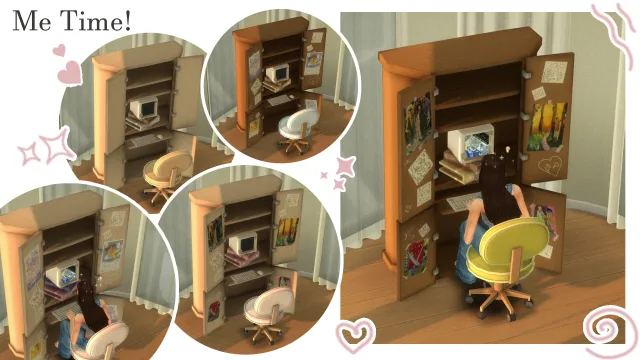 Vista previa de Me time! ︎, construir y comprar de tamsiecc para Los Sims 4.