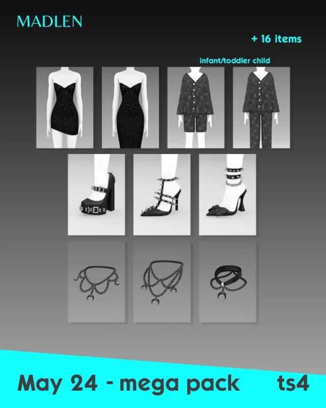 Vista previa de Mega pack may 24 new mega pack is here this, crear un sim de madlensims para Los Sims 4.
