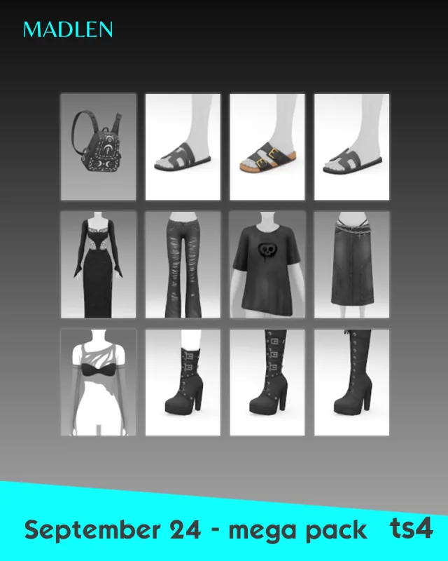 Vista previa de Mega pack september 24 september mega pack is, crear un sim de madlensims para Los Sims 4.