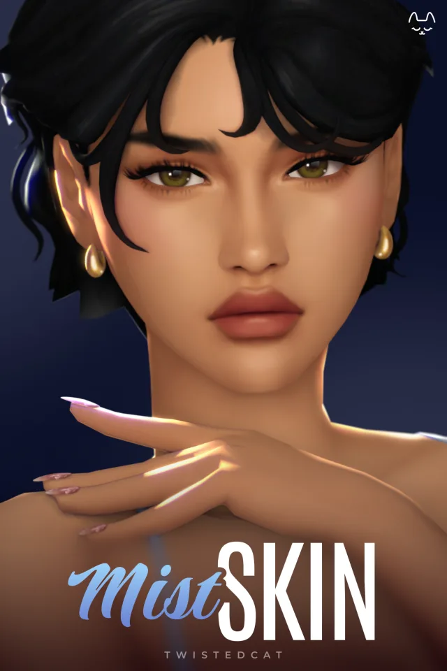 Vista previa de Mist Skin, crear un sim de twisted-cat para Los Sims 4.