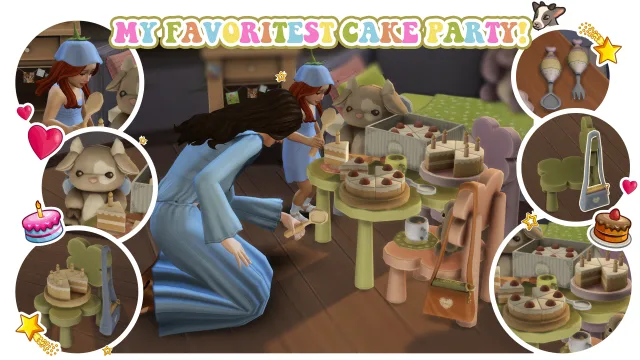 Vista previa de My Favoritest Cake Party! ︎, construir y comprar de tamsiecc para Los Sims 4.
