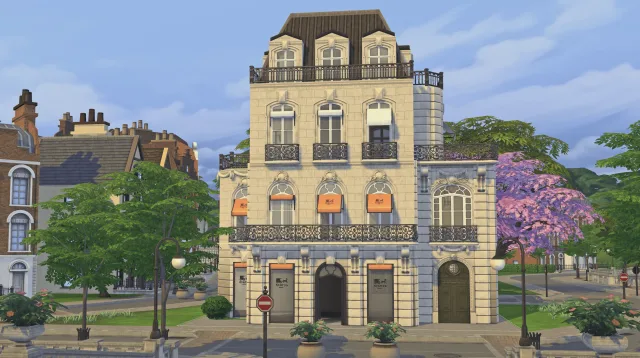 Vista previa de My hotel parisien is now available on the sims 4, construir y comprar de felixandresims para Los Sims 4.