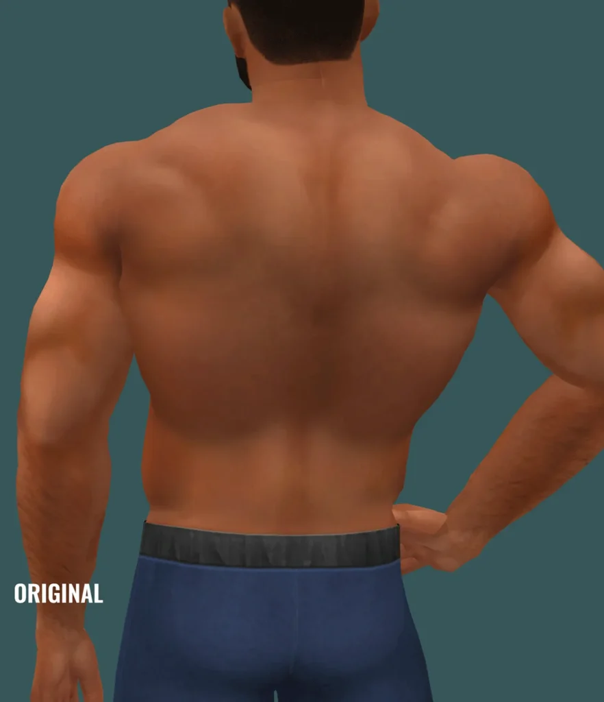 Vista previa de N adjustment to one of my torso meshes, genética de golyhawhaw para Los Sims 4.