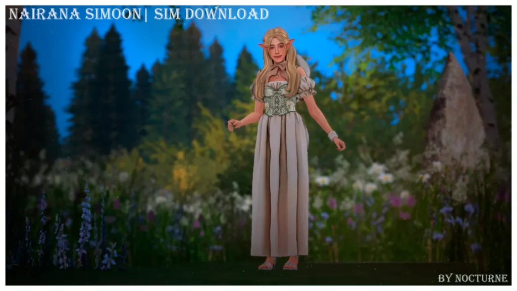 Vista previa de Nairana Simoon | Boop | Elf Download, sims de nocturne-vi para Los Sims 4.