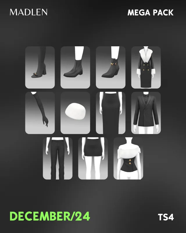 Vista previa de New mega pack drop download public 28225, crear un sim de madlensims para Los Sims 4.