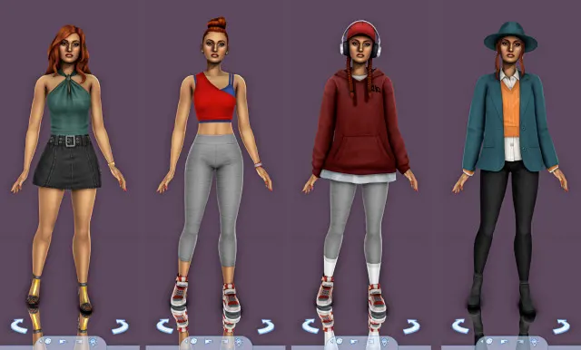 Vista previa de Nina Caliente makeover, mundos de nocturne-vi para Los Sims 4.