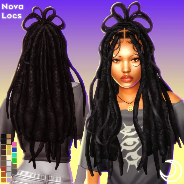 Vista previa de NOVA LOCS BY IMVIKAI, crear un sim de imvikai para Los Sims 4.