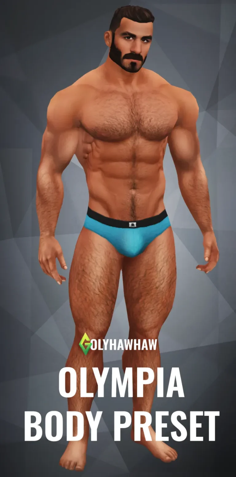 Vista previa de OLYMPIA BODY PRESET, genética de golyhawhaw para Los Sims 4.