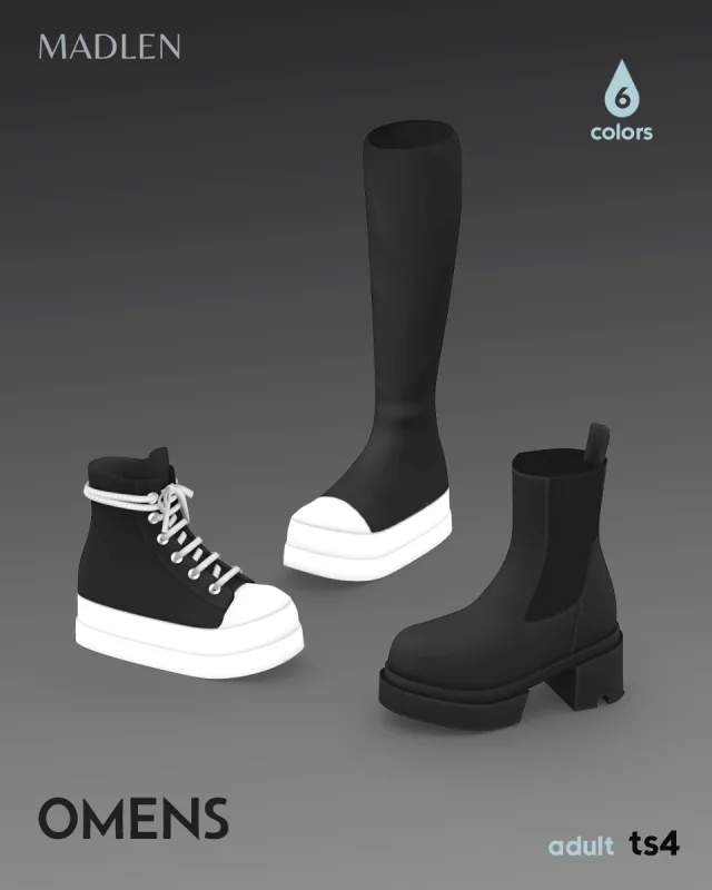 Vista previa de Omens set after numerous requests im thrilled to, zapatos de madlensims para Los Sims 4.