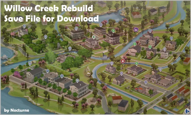 Vista previa de Omg, can't belive I have buit all of these!, solares y habitaciones de nocturne-vi para Los Sims 4.