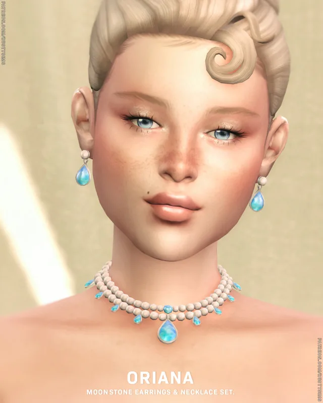 Vista previa de Oriana Jewelry Set , accesorios de rustys-cc para Los Sims 4.