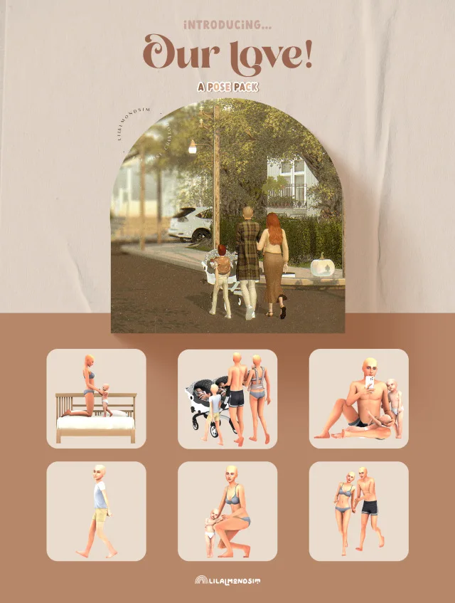 Vista previa de Our love β ππππ ππππ, poses de lilalmondsim para Los Sims 4.