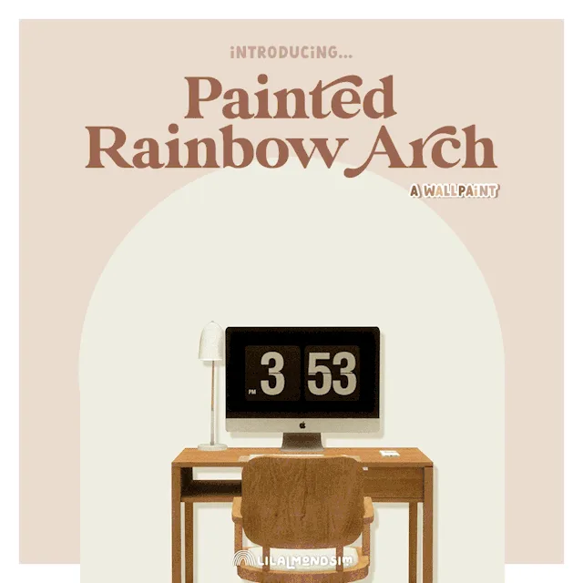 Vista previa de Painted Rainbow Arch β π πππππππππ, construir y comprar de lilalmondsim para Los Sims 4.