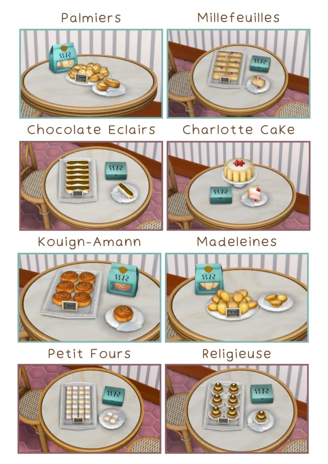 Vista previa de Parisian Sweet Corner (Mod Pack SIXAMcc x littlbowbub), mods de littlbowbub para Los Sims 4.
